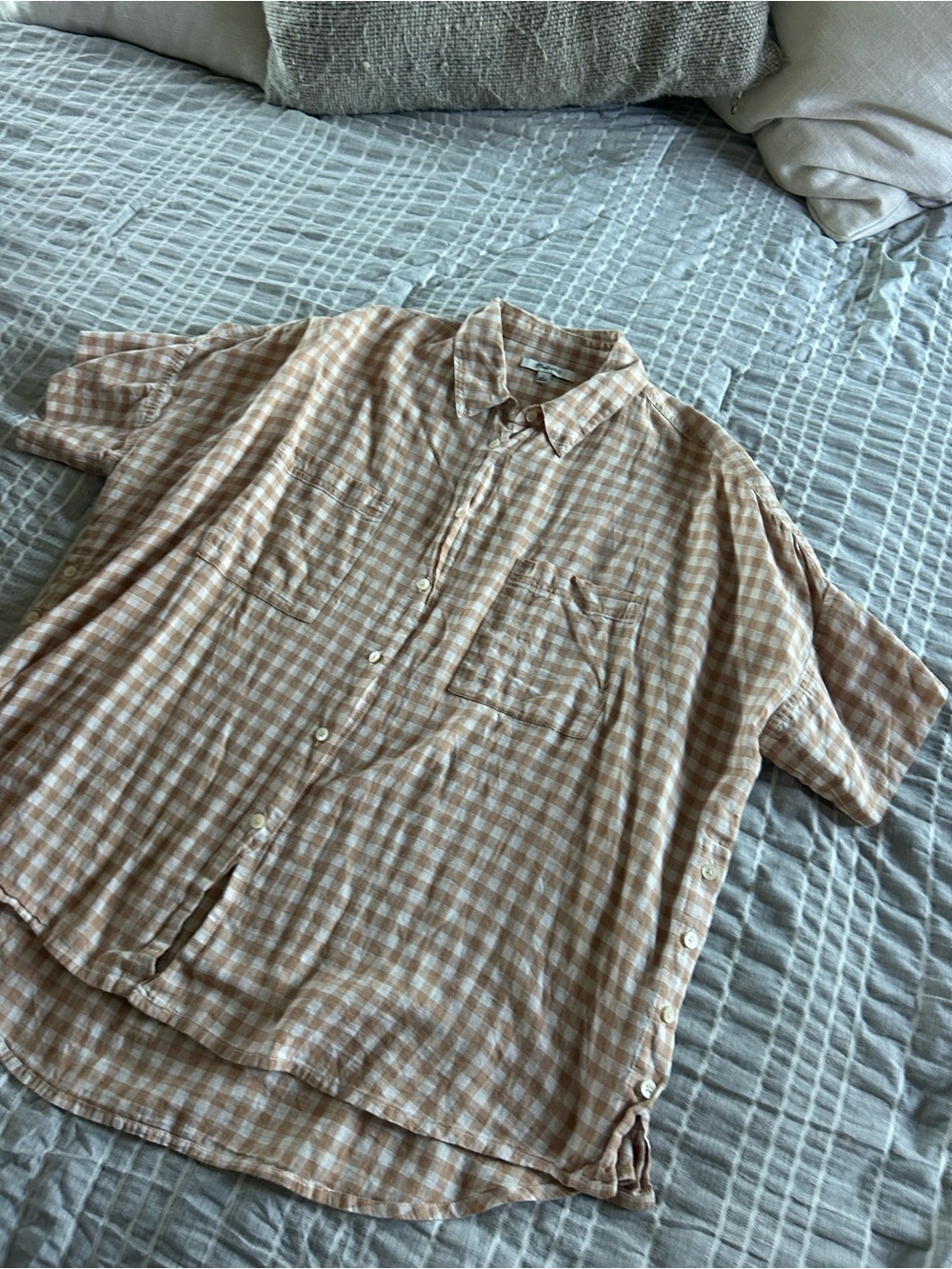 Madewell preppy checkered button down